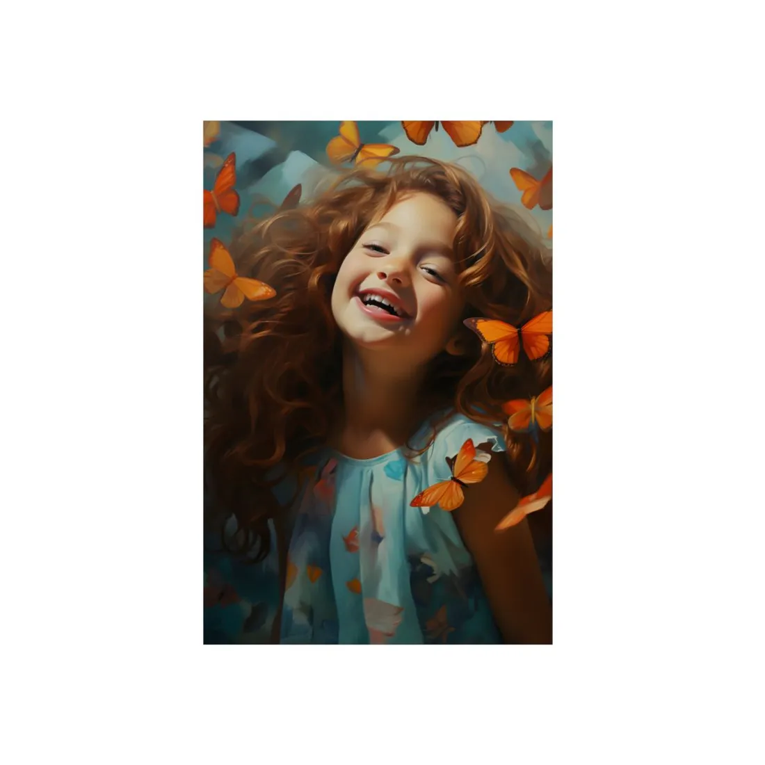 Everyday Moments: Portrait of a Young Child - Metal Poster