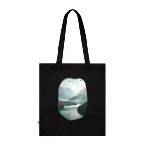 Misty Mountain River Valley Tote Bag