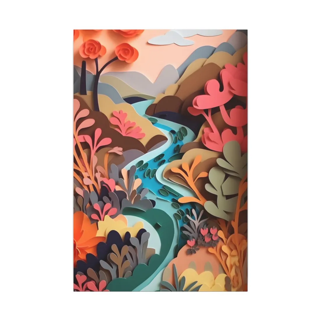 Eye-Catching American Landscape: Paper Quilling Art - Canvas