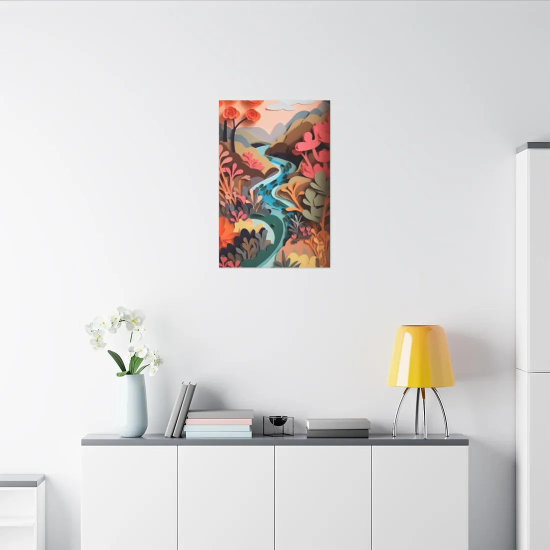 Eye-Catching American Landscape: Paper Quilling Art - Canvas