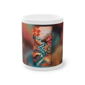 Layered Paper River Valley Mug