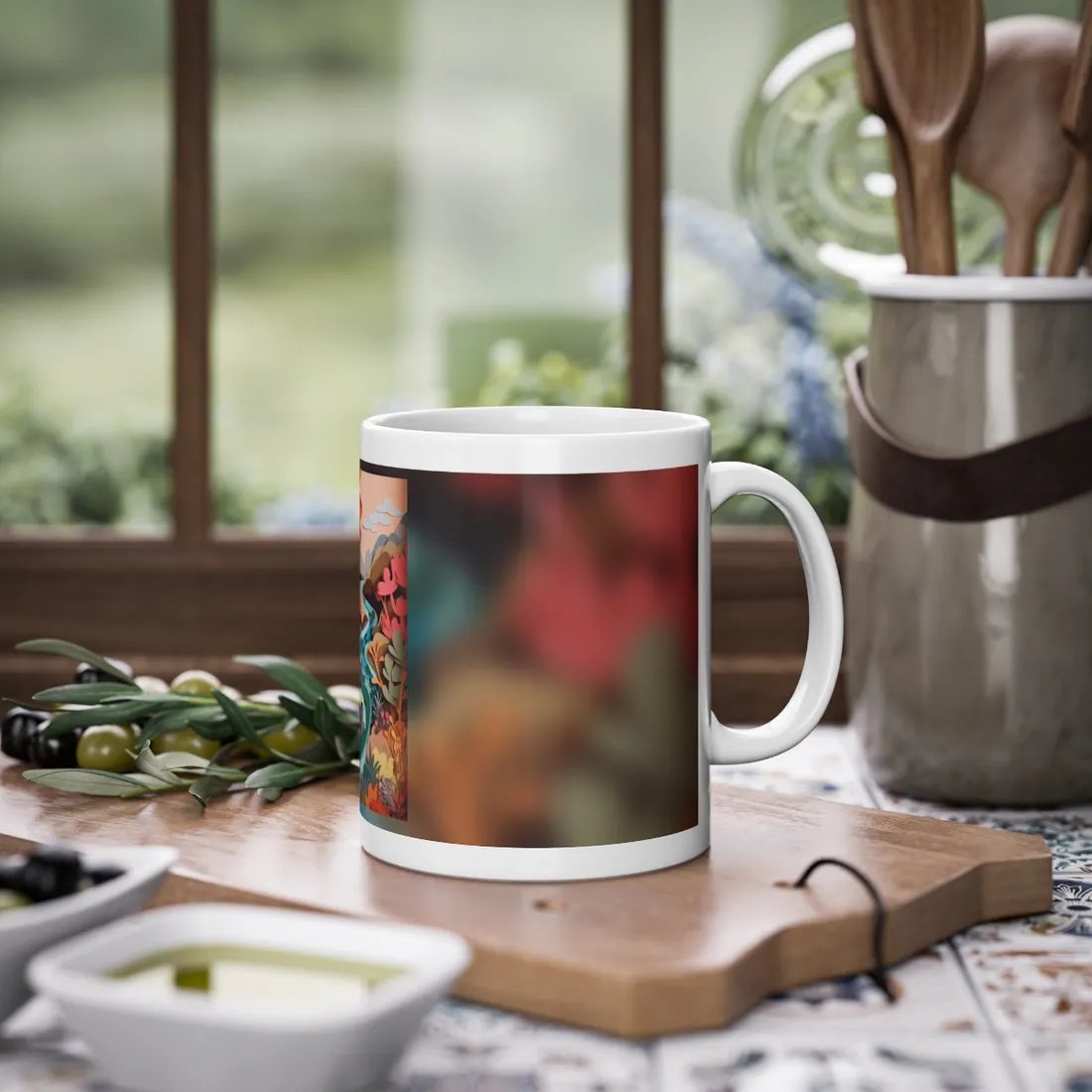 Eye-Catching American Landscape: Paper Quilling Art - Mug
