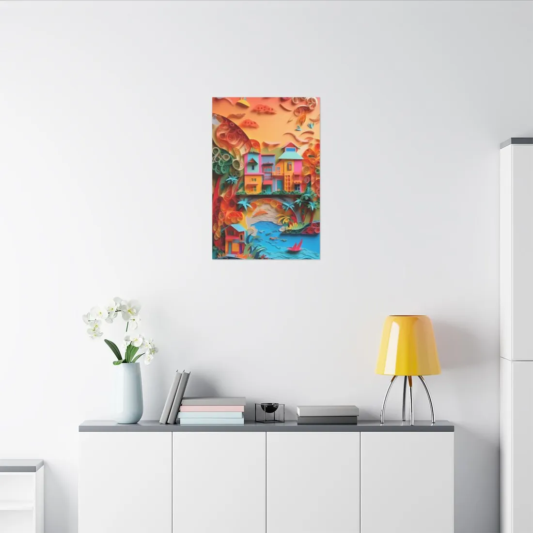 Eye-Catching Beach Paper Quilling: Quilled Landscape - Canvas