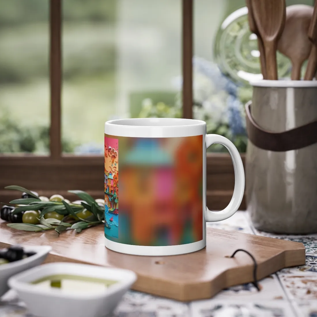 Eye-Catching Beach Paper Quilling: Quilled Landscape - Mug