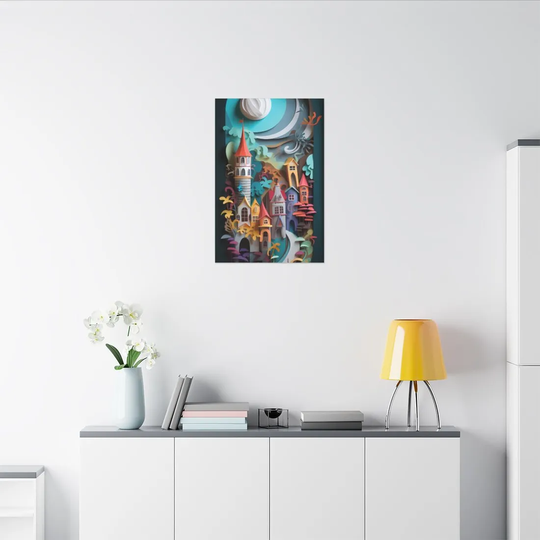 Eye-Catching European Landscape: Paper Quilling - Canvas