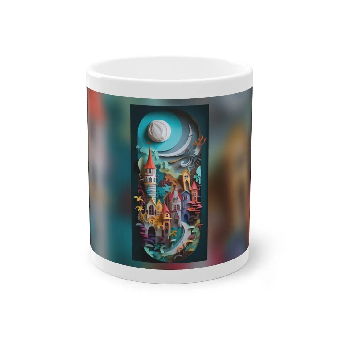 Eye-Catching European Landscape: Paper Quilling - Mug