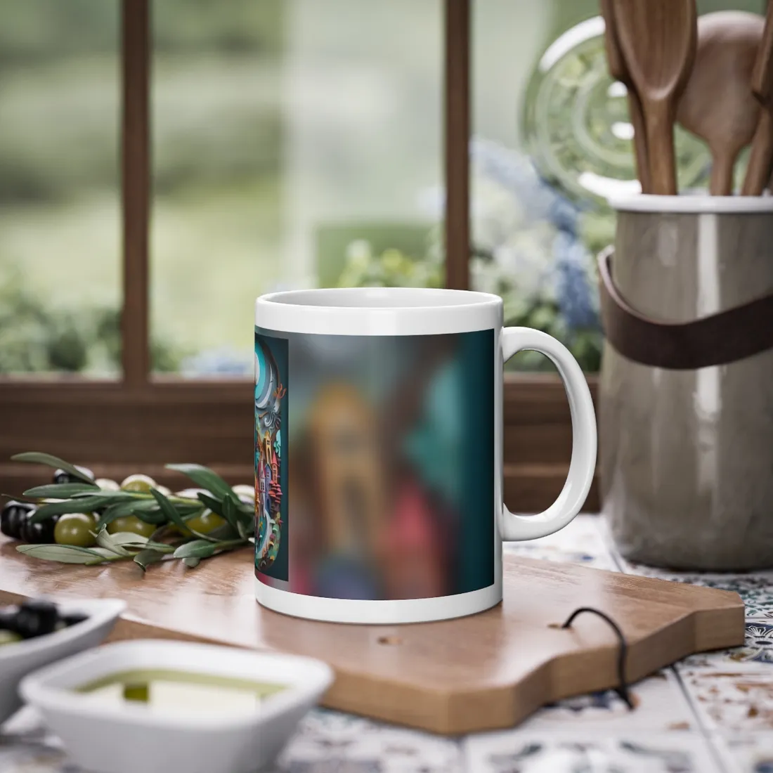 Eye-Catching European Landscape: Paper Quilling - Mug