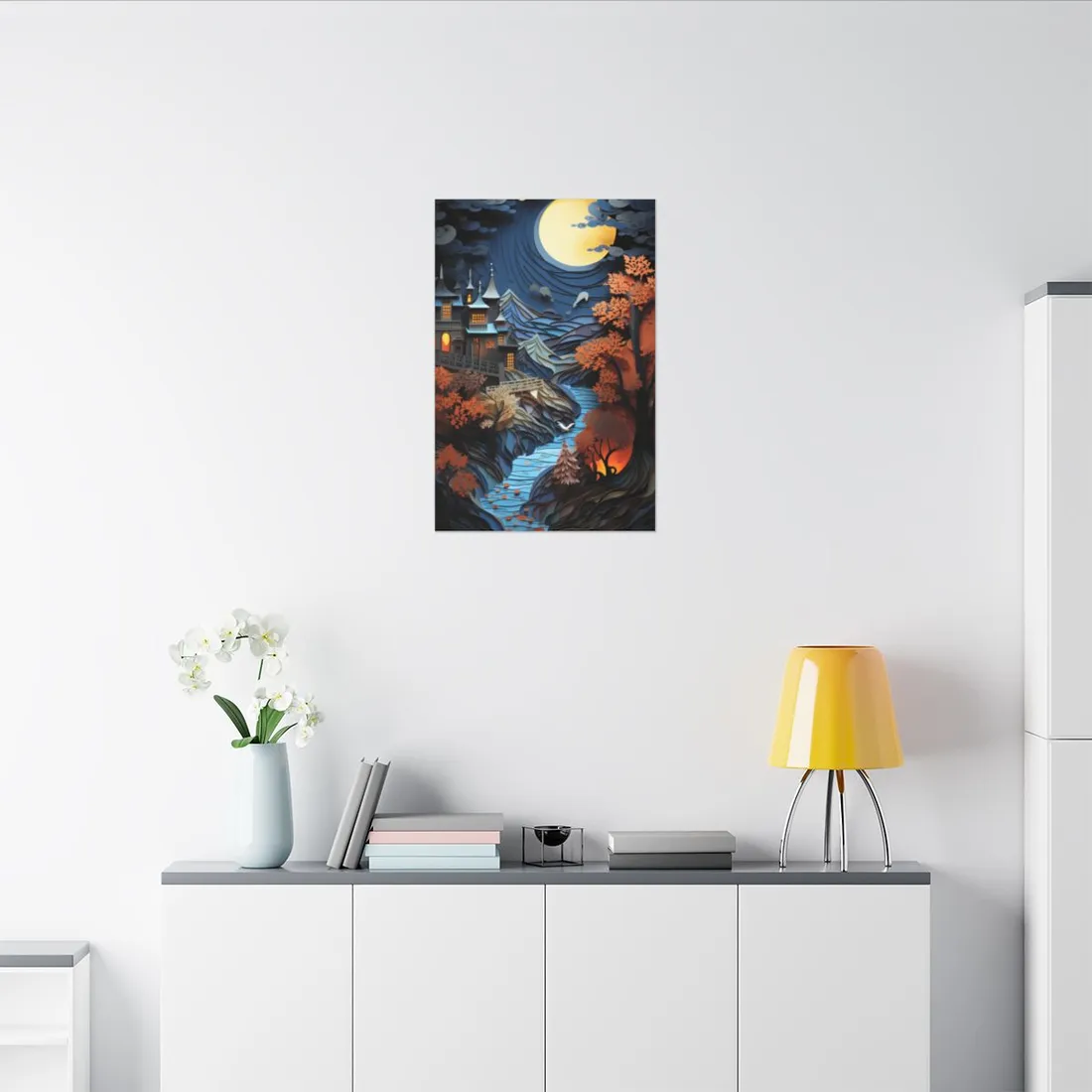 Eye-Catching European Landscape: Realistic Paper Quilling - Canvas
