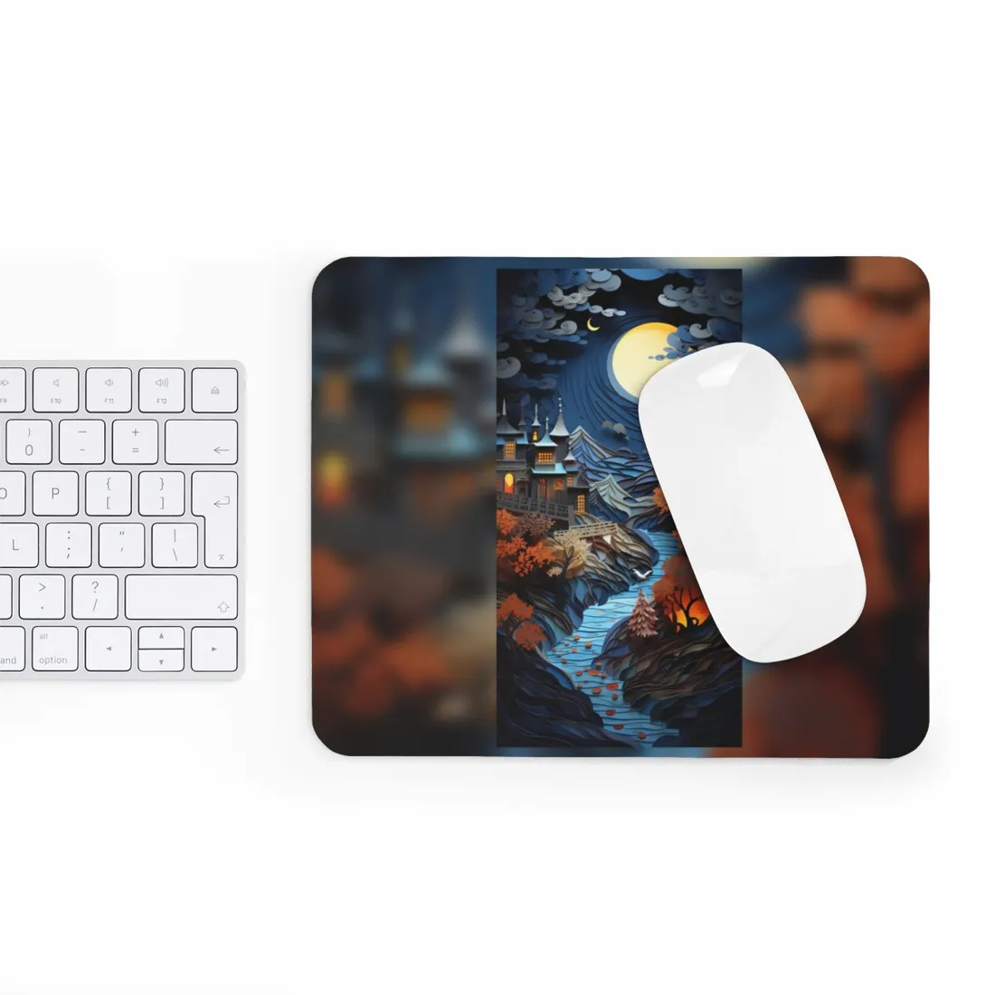 Eye-Catching European Landscape: Realistic Paper Quilling - Mouse Pad