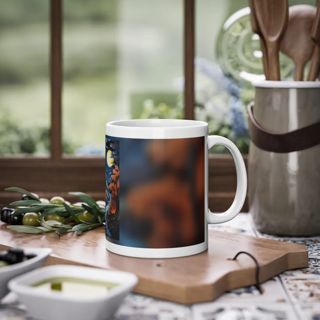 Eye-Catching European Landscape: Realistic Paper Quilling - Mug