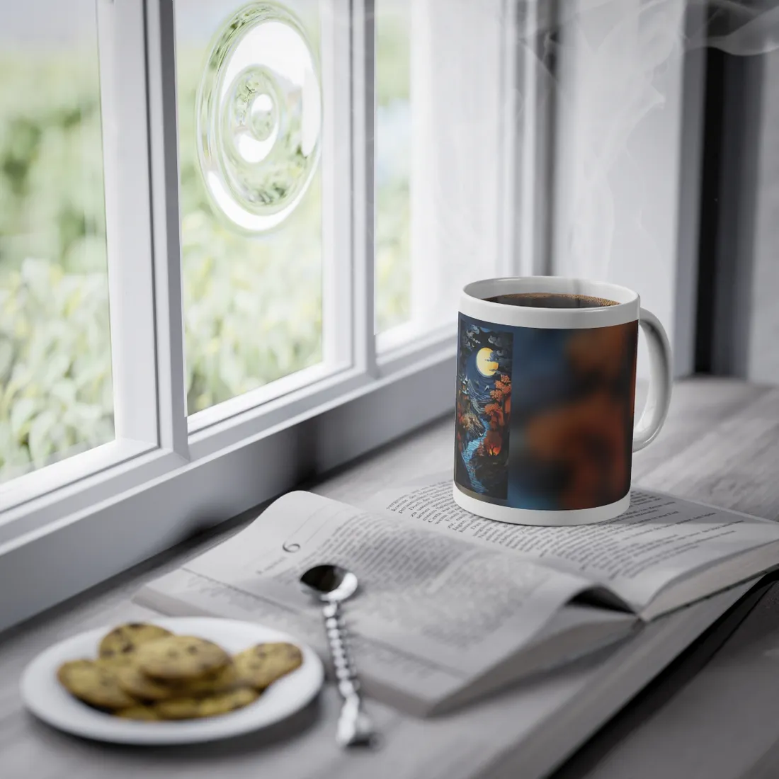 Eye-Catching European Landscape: Realistic Paper Quilling - Mug