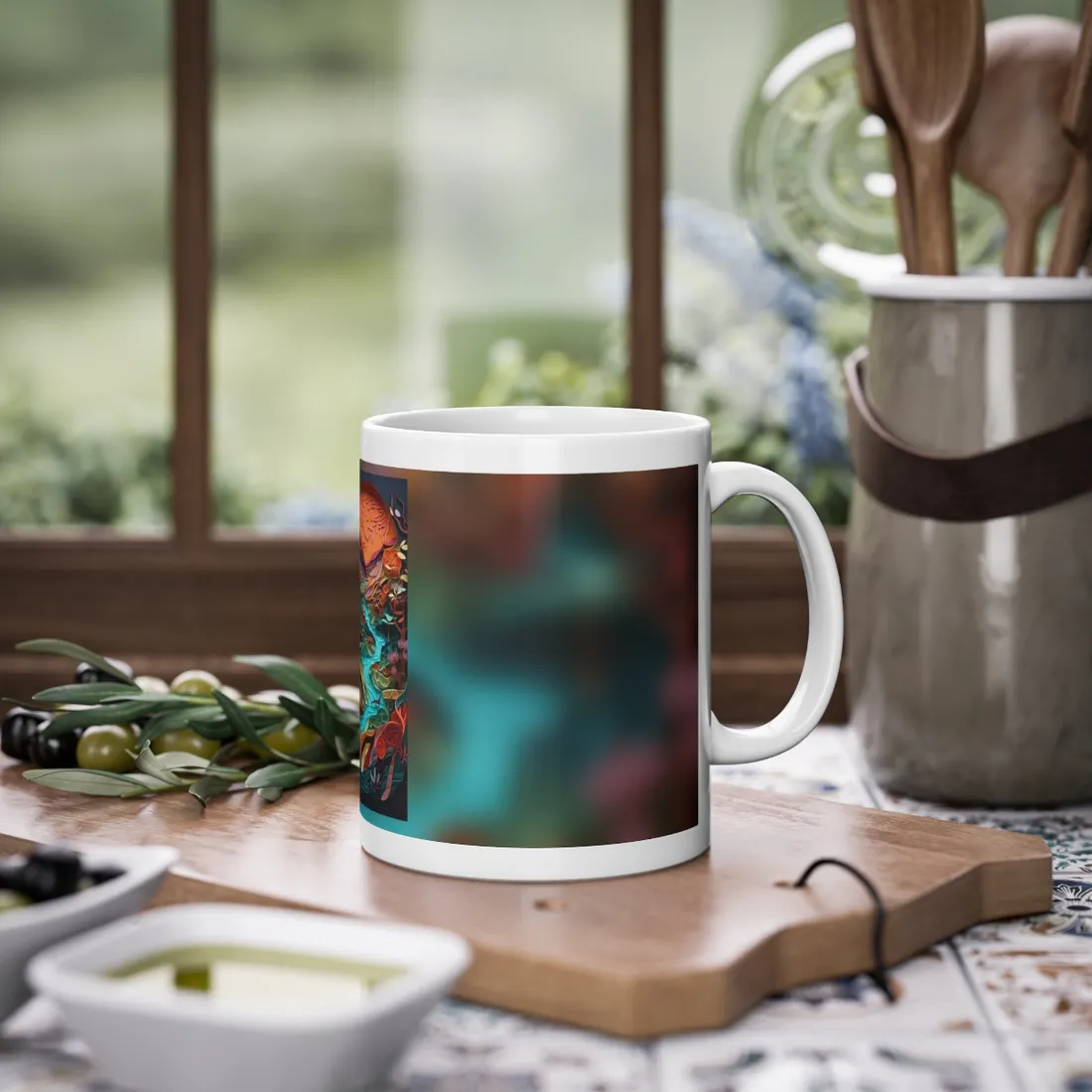 Eye-Catching Paper Quilling Canyon Landscape: Desert Dreams - Mug