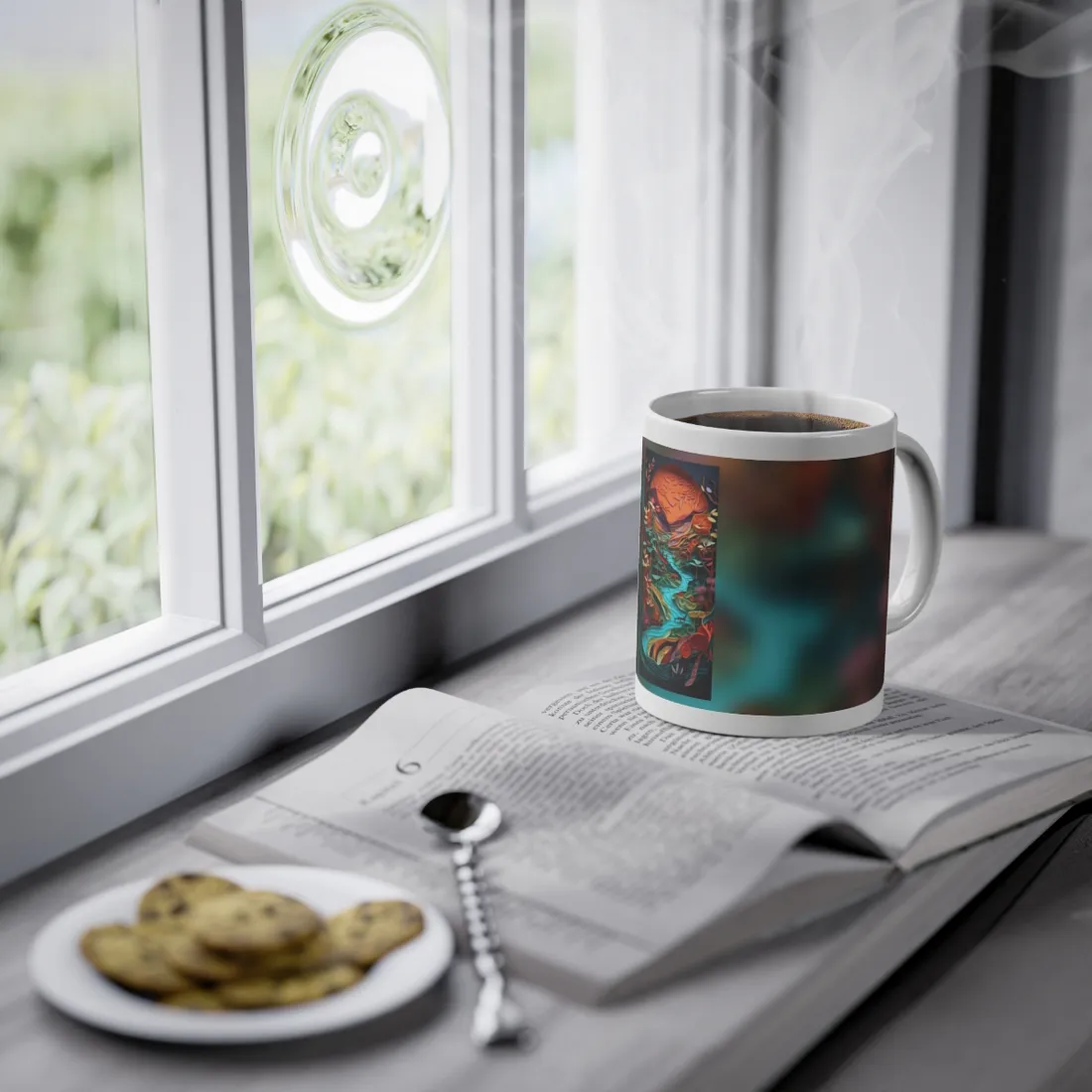 Eye-Catching Paper Quilling Canyon Landscape: Desert Dreams - Mug