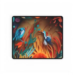 Coral Garden with Birds Desk Mat