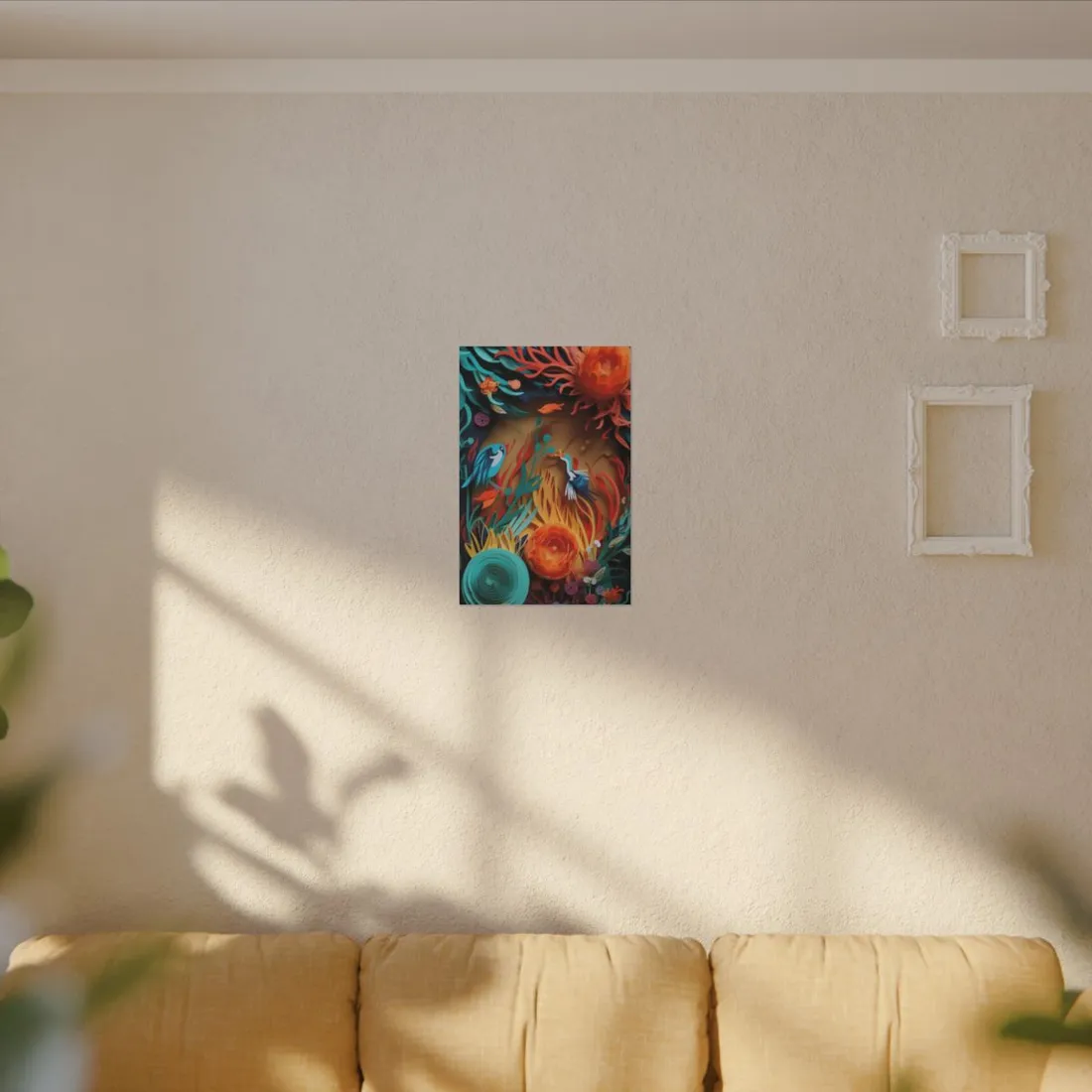 Eye-Catching Paper Quilling Indian Landscape - Canvas