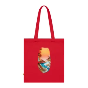 Turquoise River Paper Art Tote Bag