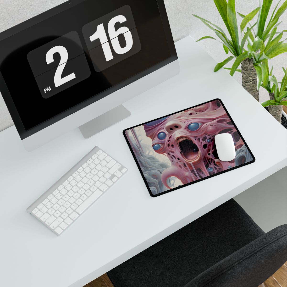 Fabric of Reality: Vibrant Portals and Rifts Artwork - Desk Mat