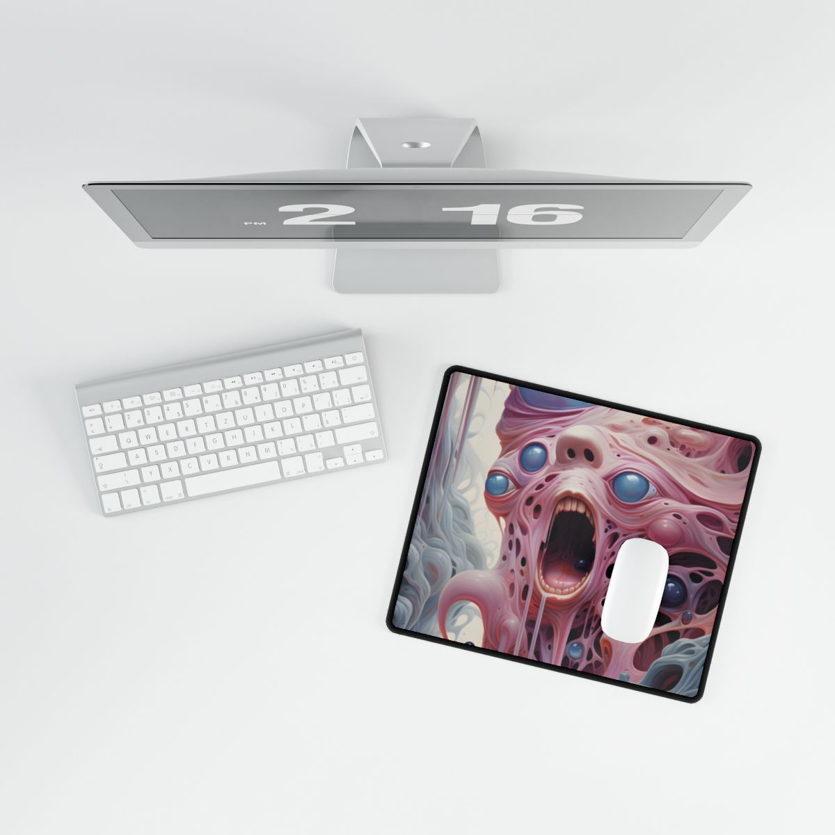 Fabric of Reality: Vibrant Portals and Rifts Artwork - Desk Mat