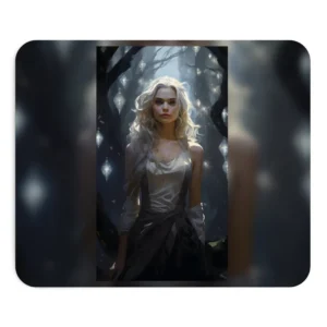 Woman Among Crystal Lanterns Mouse Pad