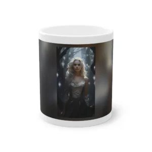 Woman Among Crystal Lanterns Mug