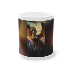 Golden Dragon at Sunset Mug