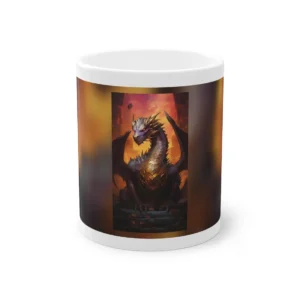Purple Dragon on Gold Coins Mug