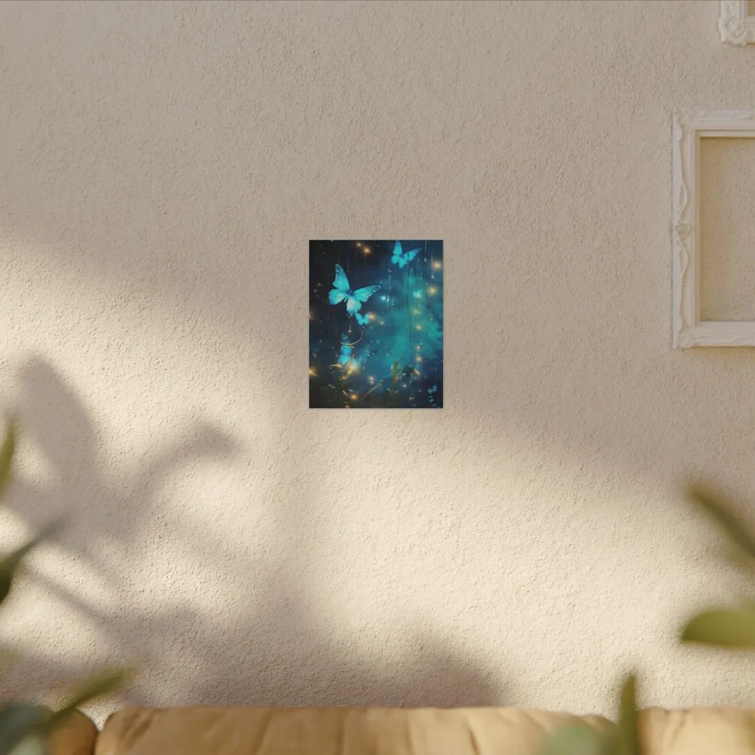 Fantasy Night Forest: Bokeh Glow - Canvas