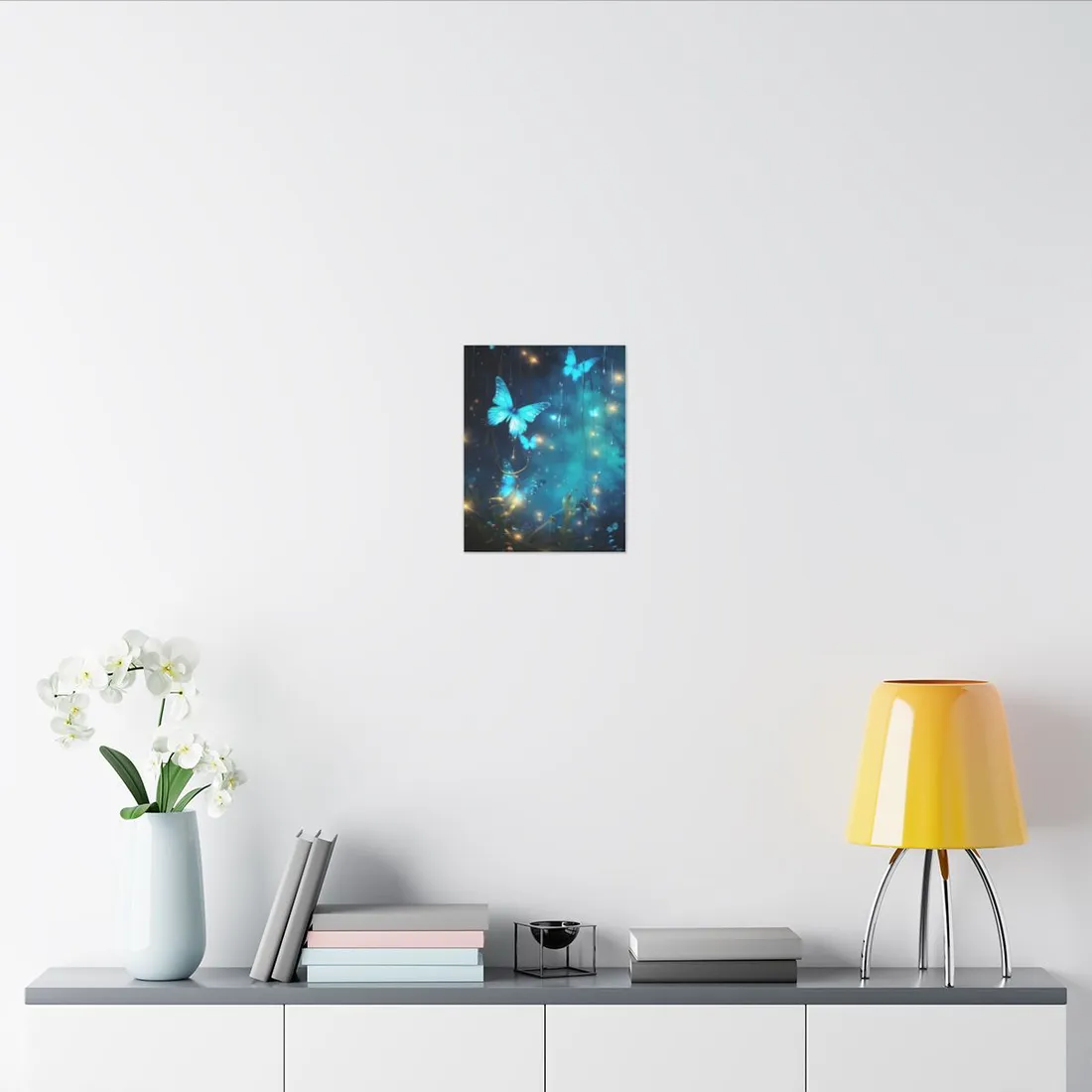 Fantasy Night Forest: Bokeh Glow - Canvas