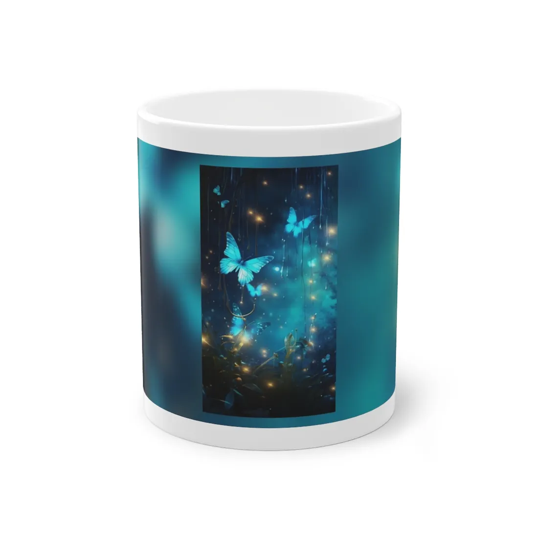 Fantasy Night Forest: Bokeh Glow - Mug
