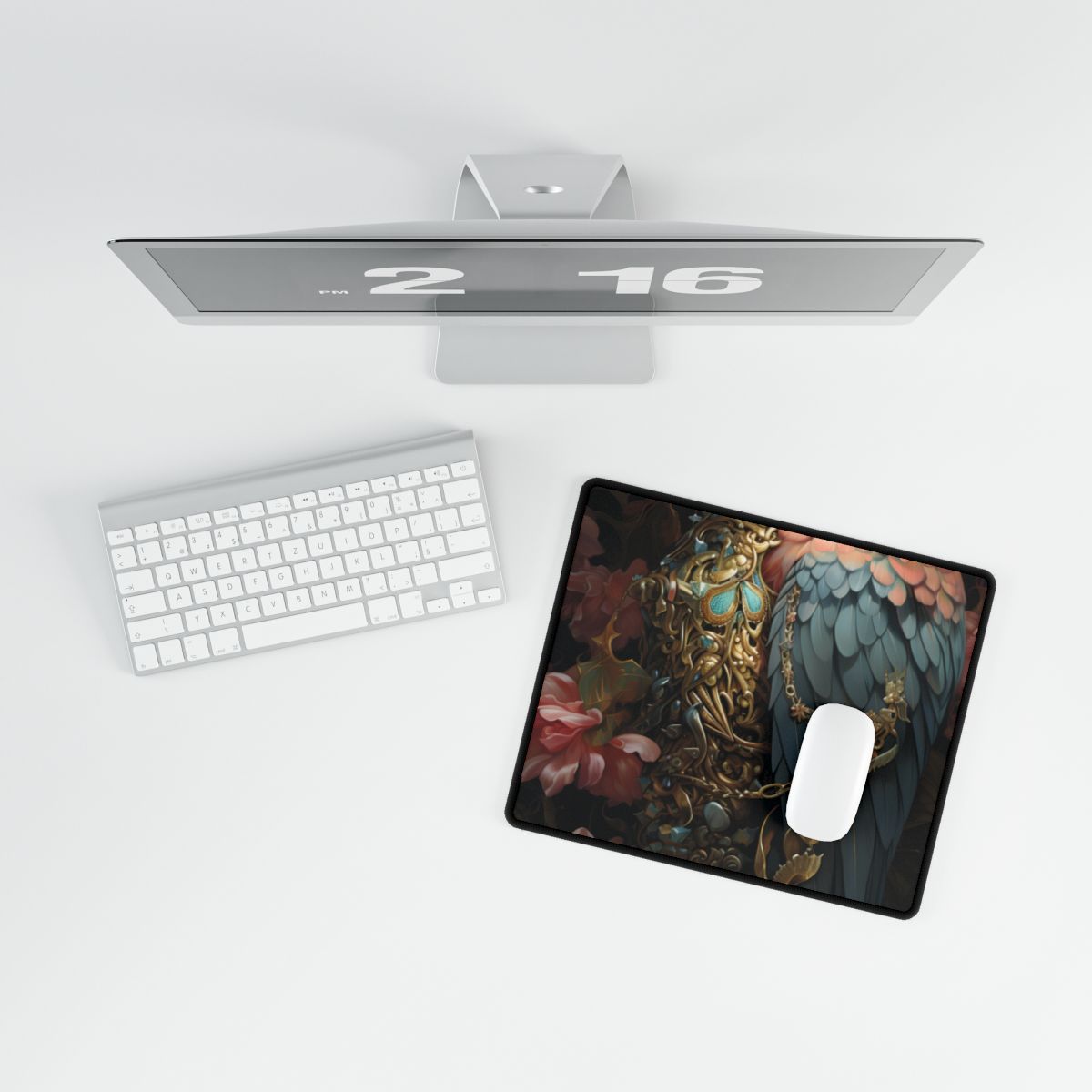 Fantasy Outdoor Guardian: Enchanted Costume Artwork - Desk Mat