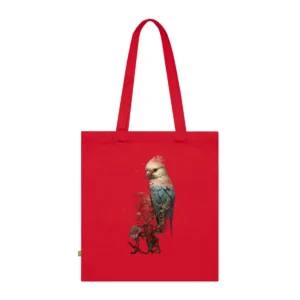 Ornate Pink Crested Bird Tote Bag