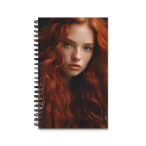 Copper Waves Portrait Spiral Notebook