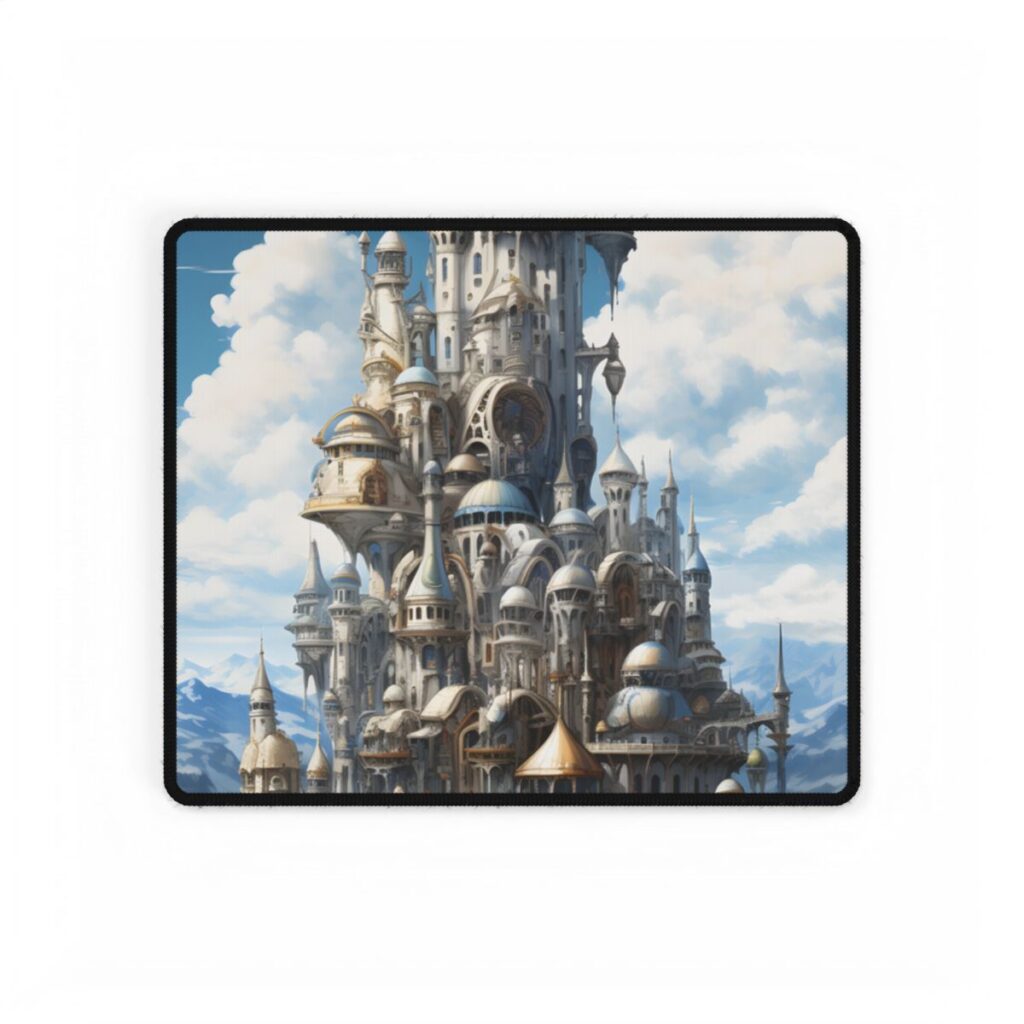 Floating City Columbia 6: Breathtaking Modern Cityscape - Desk Mat