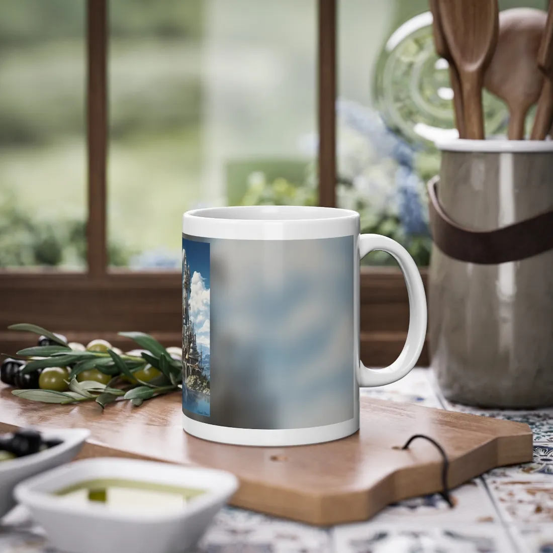 Floating City Columbia 6: Breathtaking Modern Cityscape - Mug