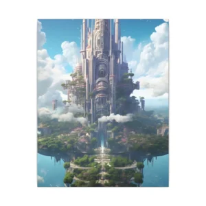 Floating Island City Canvas Print