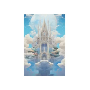 White Castle in the Clouds Metal Poster