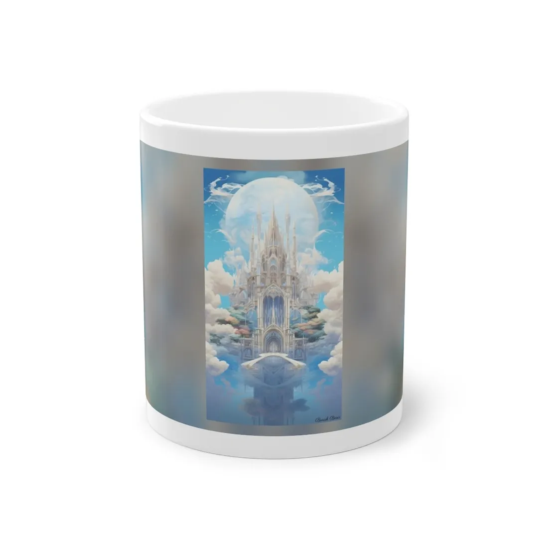 Floating City in Celestial Clouds: Fantasy - Mug