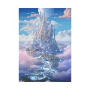 Fantasy Castle in the Clouds Poster