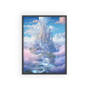 Fantasy Castle in the Clouds Framed Poster