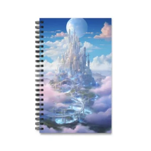 Fantasy Castle in the Clouds Spiral Notebook
