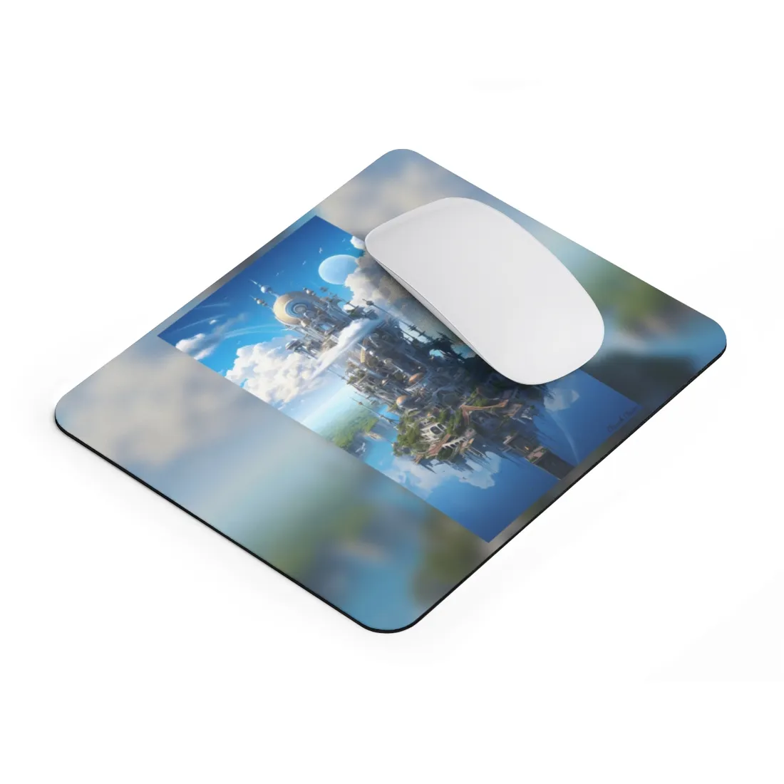 Floating City of Columbia: Breathtaking Aerial View - Mouse Pad