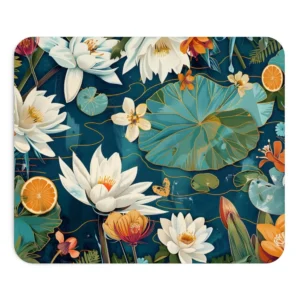 Water Lilies and Citrus Mouse Pad