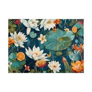 Water Lilies and Citrus Poster