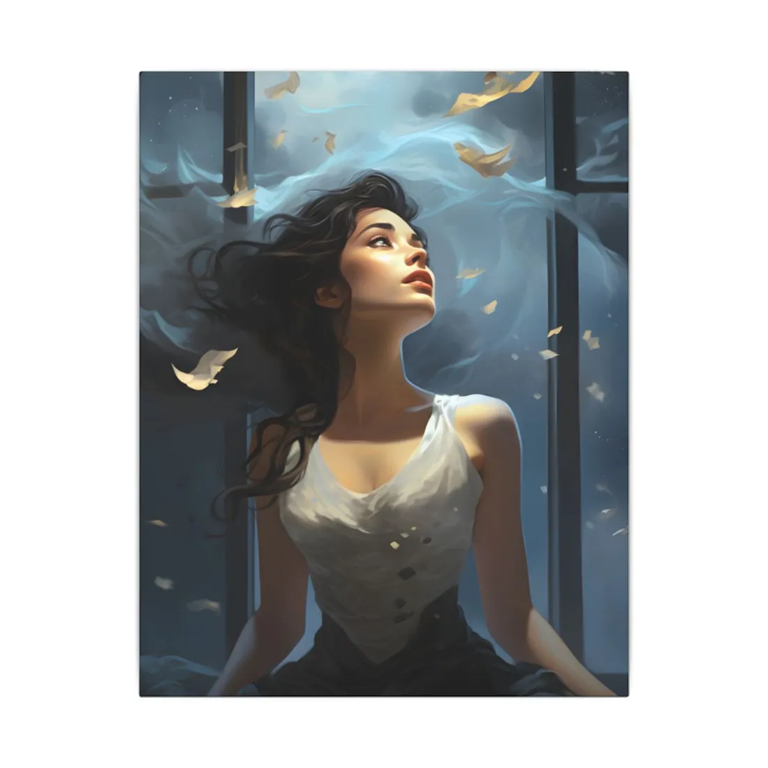 Friend and Companion: Intimate Moment Digital Art - Canvas