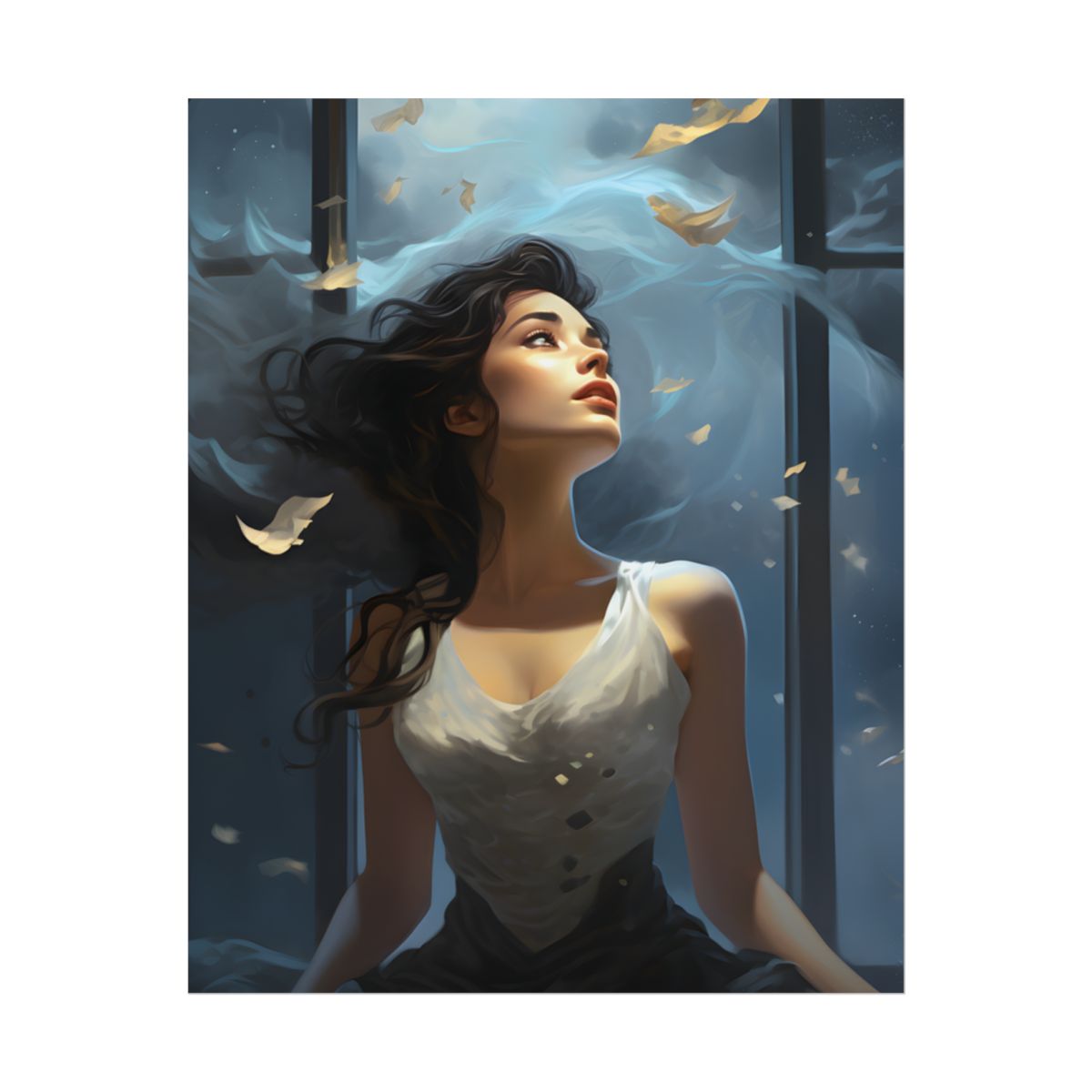 Friend and Companion: Intimate Moment Digital Art - Poster