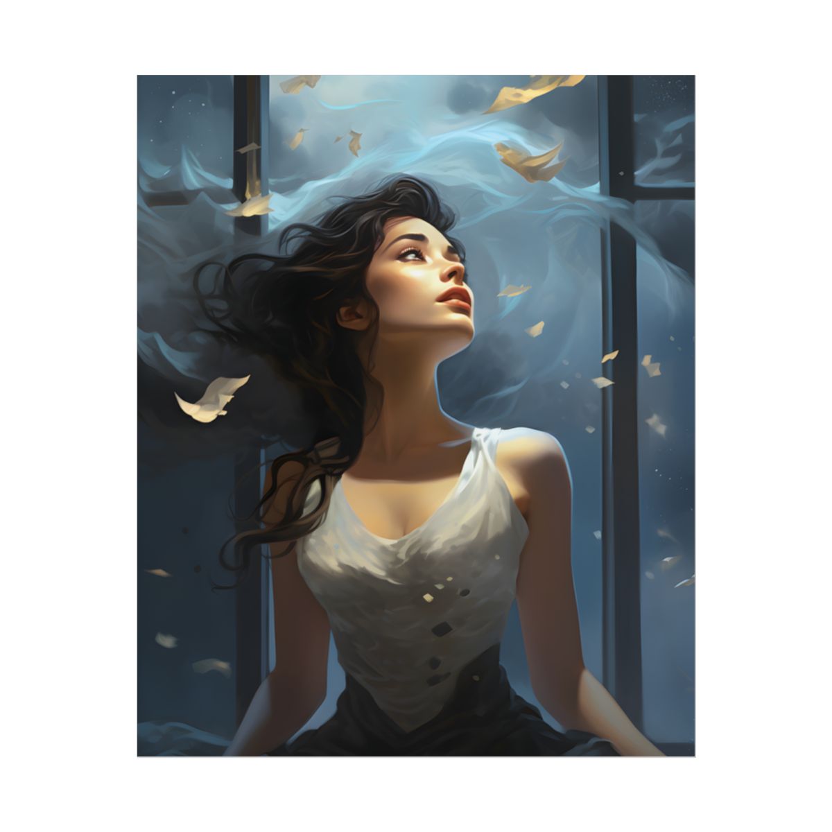 Friend and Companion: Intimate Moment Digital Art - Poster