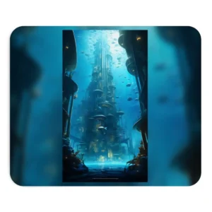 Undersea City Tower Mouse Pad