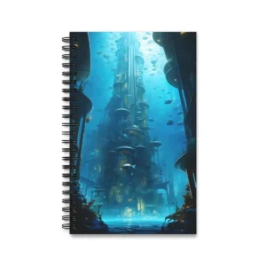Undersea City Tower Spiral Notebook