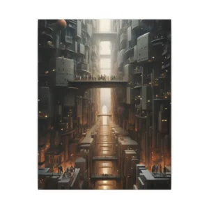 Towering Canyon City Canvas Print