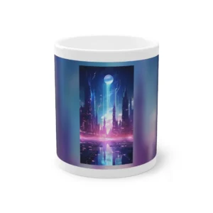 Futuristic City Skyline Mug